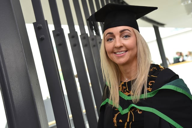 Caroline O'Donnell from Eglinton Graduate in Social Work pictured before the graduation in Derry. Picture By Arthur Allison: Pacemaker Press