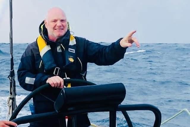 Sammy Burke from Derry on the helm of Green Dragon.