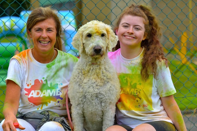 Enjoying the fun at the Adam B Charity Colour Run at the Templemore Sports Complex on Saturday afternoon last. Photograph: George Sweeney.  DER2227GS – 010