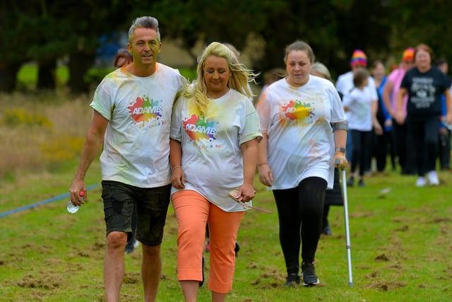 Participants at the Adam B Charity Colour Run / Walk at the Templemore Sports Complex on Saturday afternoon last. Photograph: George Sweeney.  DER2227GS – 023