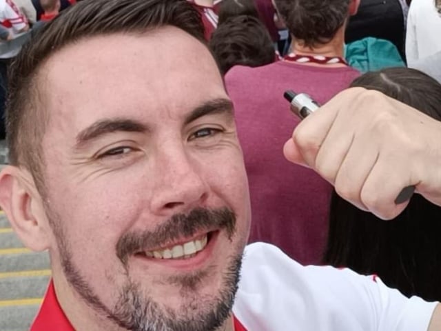 Ciaran Engo enjoying himself on The Hill.