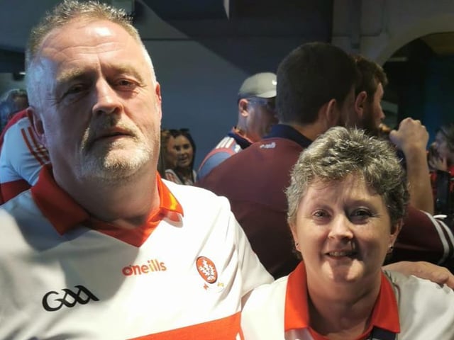 These two Derry fans are ready for the big match at Croke Park.