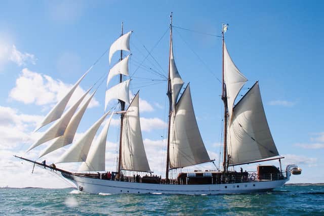 The Grace O'Malley is a replica of the Lady Ellen and is travelling from Sweden to Derry.
