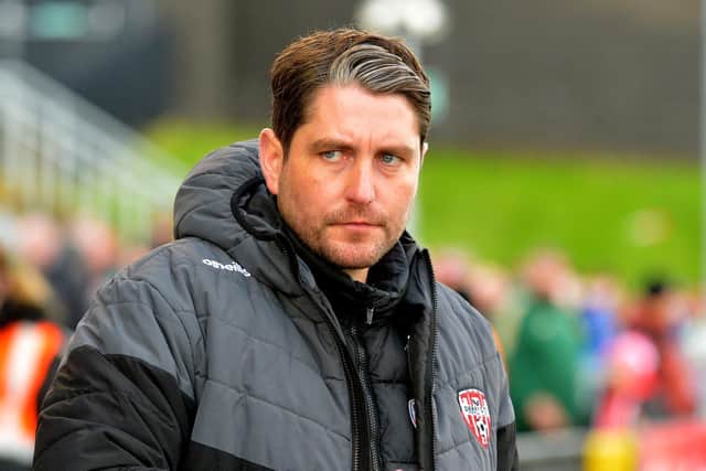 Derry City manager Ruaidhrí Higgins admits if Eoin Toal departs, he would be a massive loss. Picture by George Sweeney