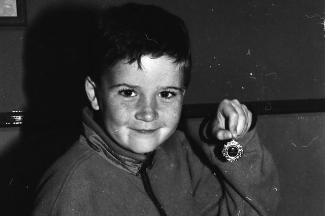 Donal McMahon, from Foyle School of Speech and Drama, winner of the Boys Open Verse 6-8 at Carndonagh Feis in July 1997.