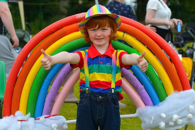 Jordan Given, aged 5, took part in the Fancy Dress competition at the Muff Family Funday held on Sunday afternoon last. Photograph: George Sweeney.  DER2228GS – 014