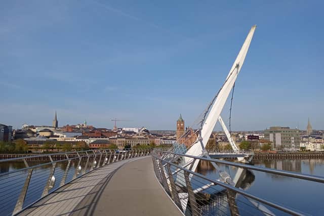 Derry’s Peace Bridge could, says Steve Bradley, be one of the bookends of a ‘Maritime Mile’ along the waterfront.
