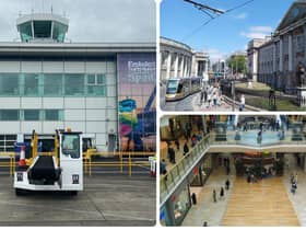 City of Derry airport is eyeing routes to Dublin and to Birmingham. Pictured is Dublin city centre and inside the Bull Ring & Central shopping centre in Birmingham. Pictures: City of Derry Airport and Brendan McDaid, Derry Journal.