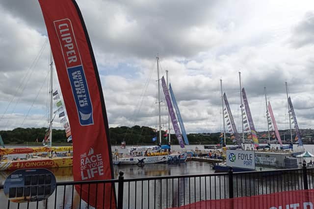 The Clipper fleet have arrived at the Foyle Marina.