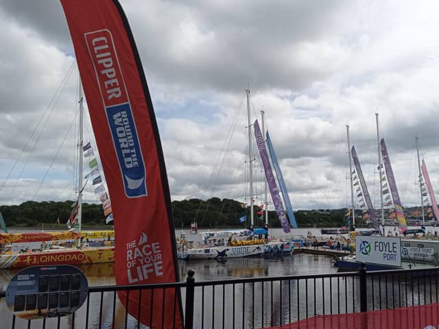 The Clipper fleet have arrived at the Foyle Marina.