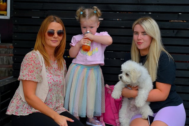 A family pictured at the Legenderry Street Food Festival held along the Foyle Embankment over the weekend. Photo: George Sweeney.  DER2228GS – 042