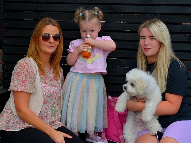 A family pictured at the Legenderry Street Food Festival held along the Foyle Embankment over the weekend. Photo: George Sweeney. DER2228GS – 042