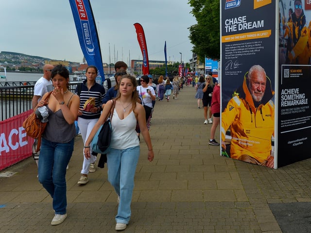 The Legenderry Street Food Festival, held along the Foyle Embankment over the weekend, attracted a large number of visitors. Photo: George Sweeney. DER2228GS – 044