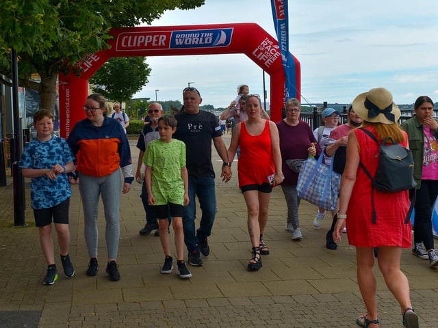 People pictured at the Legenderry Street Food Festival held along the Foyle Embankment over the weekend. Photo: George Sweeney. DER2228GS – 048
