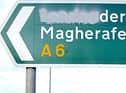 Road signs to Derry are often vandalised.