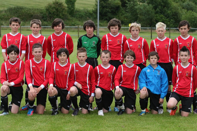 Maiden City Academy, who played Stonebridge, in their under 13 game at Leafair playing fields, in the Foyle Cup tournament.  INLS 1230-518MT.