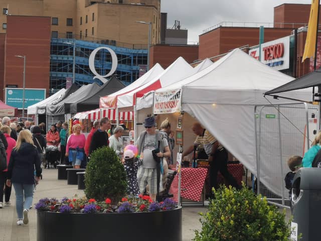 Some of the large crowd in attendance at the festival on the opening day.