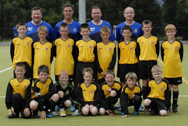 The Limavady United under-10 side which took part in the Foyle Cup competition. LS30-193KM10