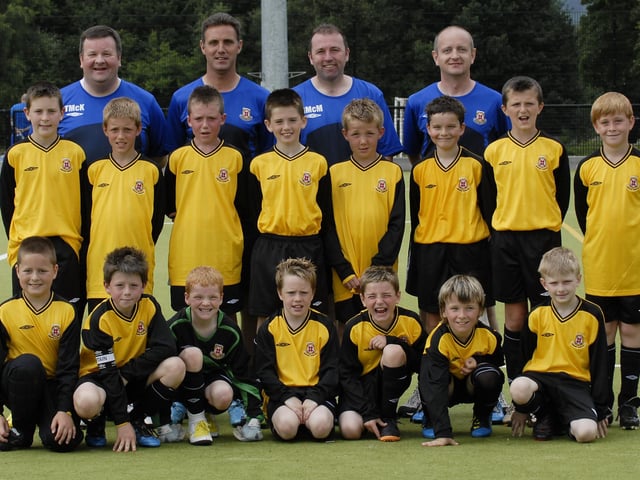 The Limavady United under-10 side which took part in the Foyle Cup competition. LS30-193KM10