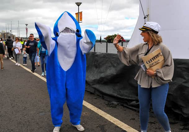 There were lots of characters to meet at the Foyle Maritime Festival. Photo: George Sweeney.  DER2229GS – 055