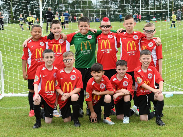 The Cumann Spoirt an Phobail under-10's side pictured at Oakgrove.