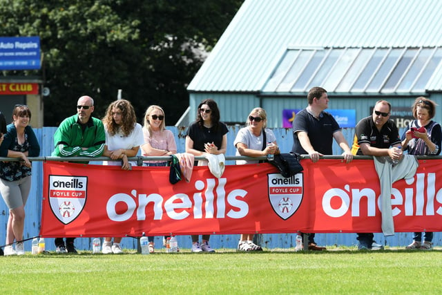 Enjoying the O'Neill's Foyle Cup under-13's final at Wilton Park. Picture by Keith Moore