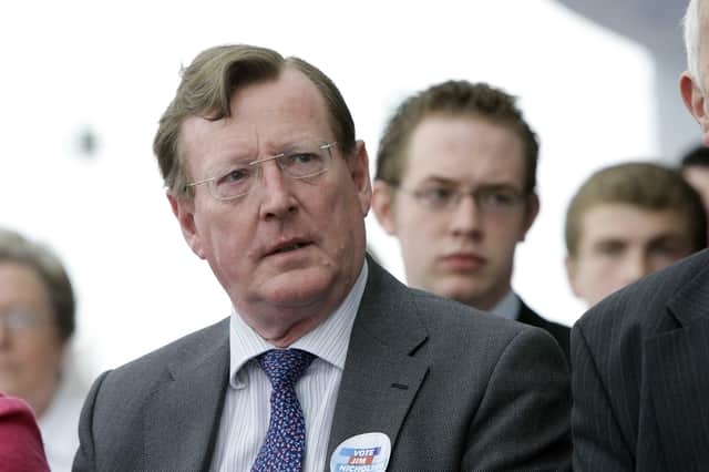 Former UUP leader David Trimble