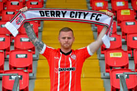 Derry City's new signing Mark Connolly pictured at Brandywell. Photo by George Sweeney.