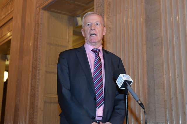 The DUP's Gregory Campbell. Photo Colm Lenaghan/Pacemaker Press