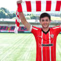 Declan Glass pictured at the Brandywell this morning before taking part in his first training session with his new team-mates. Picture by Kevin Morrison/Event Images & Video