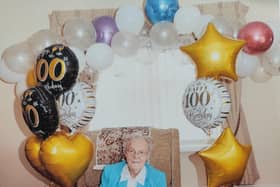Emma Cairns who celebrated her 100th birthday last week. Emma was born on July 26 1922 and she celebrated her birthday in her home surrounded by friends and family.
