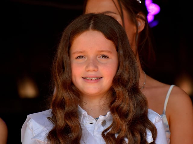 Junior Festival Queen, Asia Doherty, pictured at the Clonmany Festival Parade held on Sunday afternoon last. Photo: George Sweeney.  DER2231GS – 025