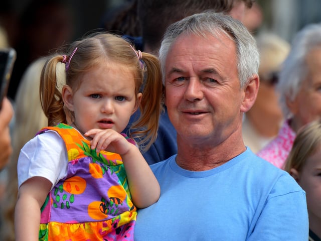 Enjoying the sunshine and entertainment at the Clonmany Festival Parade held on Sunday afternoon last. Photo: George Sweeney. DER2231GS – 012