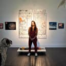 Lindsay Merlihan, curator, at the launch of ‘The Point of Perspective’ exhibition.