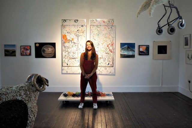 Lindsay Merlihan, curator, at the launch of ‘The Point of Perspective’ exhibition.