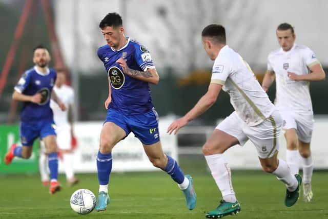 New Derry City striker Cian Kavanagh pictured playing for Waterford.