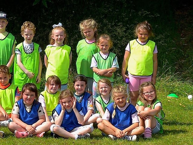 Some of the children who took part in the Hillcrest Trust and Irish Street Youth and Community Association’s Waterside Shared Village Summer Scheme at the An Chroí Community Hub on Friday afternoon last. Photo: George Sweeney. DER2230GS – 023