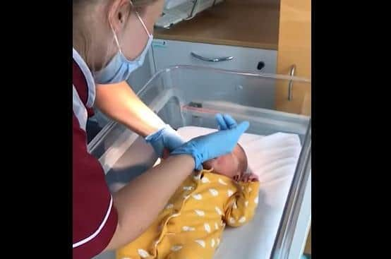 Staff at work in the Altnagelvin Neonatal Unit.