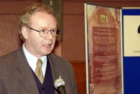 The late Martin McGuinness. (Photo Hugh Gallagher)
