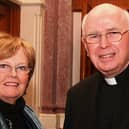 2007... Maureen Hegarty pictured with Bishop Edward Daly.