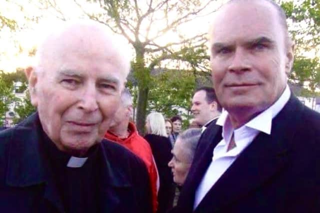 Vincent Coyle with Bishop Edward Daly.