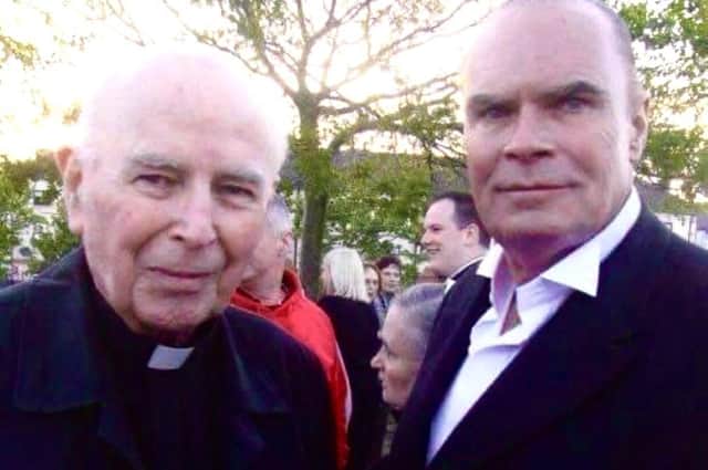 Vincent Coyle with Bishop Edward Daly.