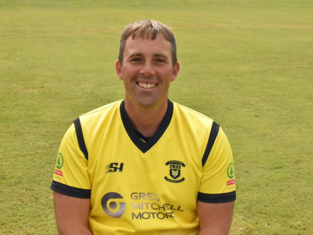 Brian Allen, 39, is a left-handed batsman.