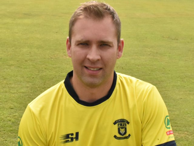 Dean McCarter, 31, is a left-handed batsman.