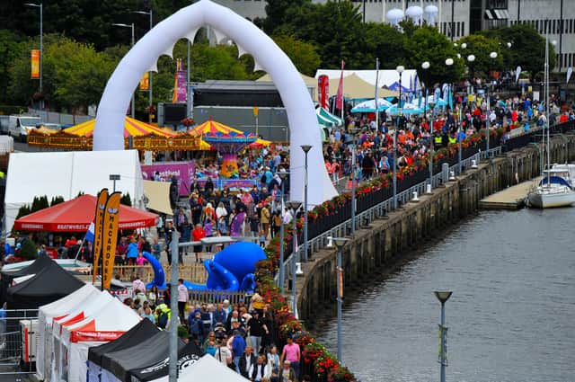 Thousands of people visited Derry’s Foyle Maritime Festival. Photo: George Sweeney. DER2229GS – 089