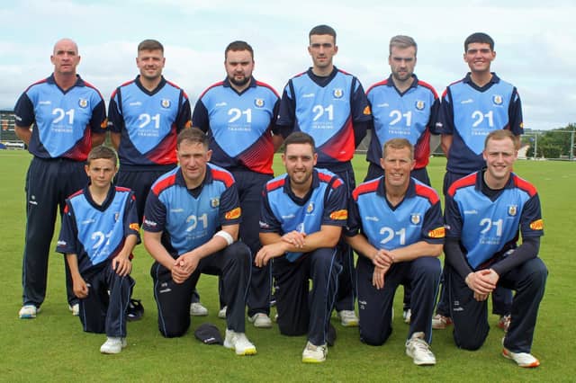 Newbuildings squad to face Fox Lodge in this weekend's Sports Hub North West Senior Cup Final.