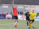 Derry City's Mark Connolly celebrates scoring against Oliver Bond Celtic last weekend. Picture by Kevin Moore/MCI