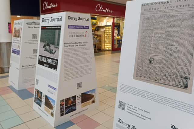 The Derry Journal 250 exhibition.