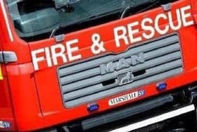 Fire crews were at the scene.