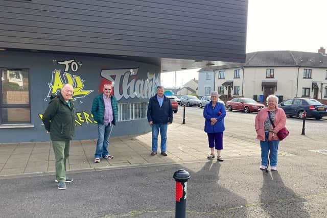 Participants on a socially distanced walking group organised by  the Old Library Trust prior to the latest lockdown.